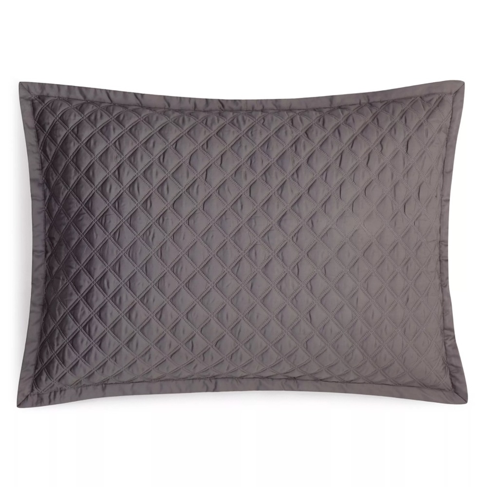 NIB [ 1 Standard‎ ] Double Diamond Quilted Pillow Sham for Hudson Park - Picture 11 of 12